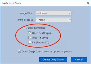 Creating a Tiled TIFF Image