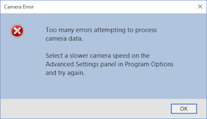 Camera Error: Too many errors...