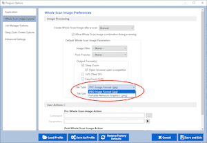 Setting Deep Zoom Tile Type